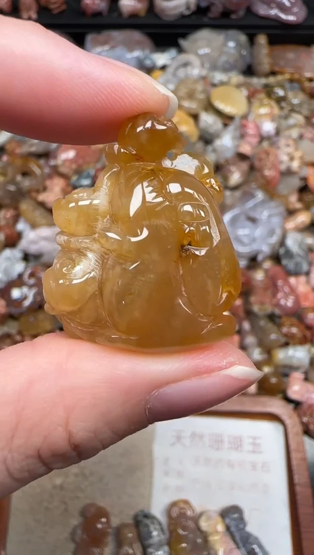 颈饰未镶嵌硅化珊瑚（珊瑚玉）365