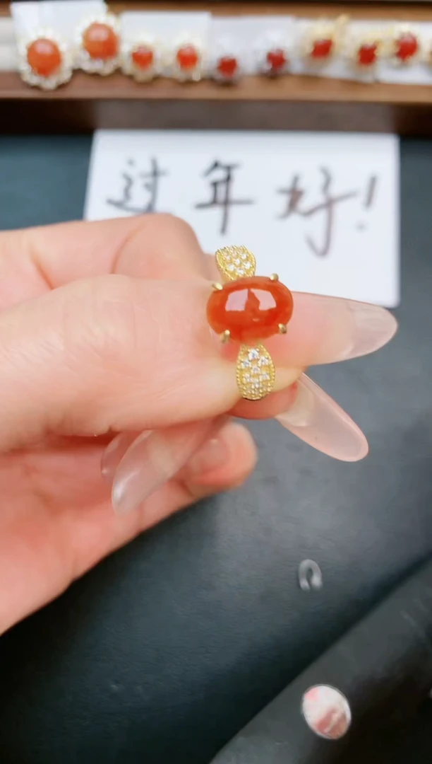 【闪购商品】翡翠戒指银S925镶嵌....