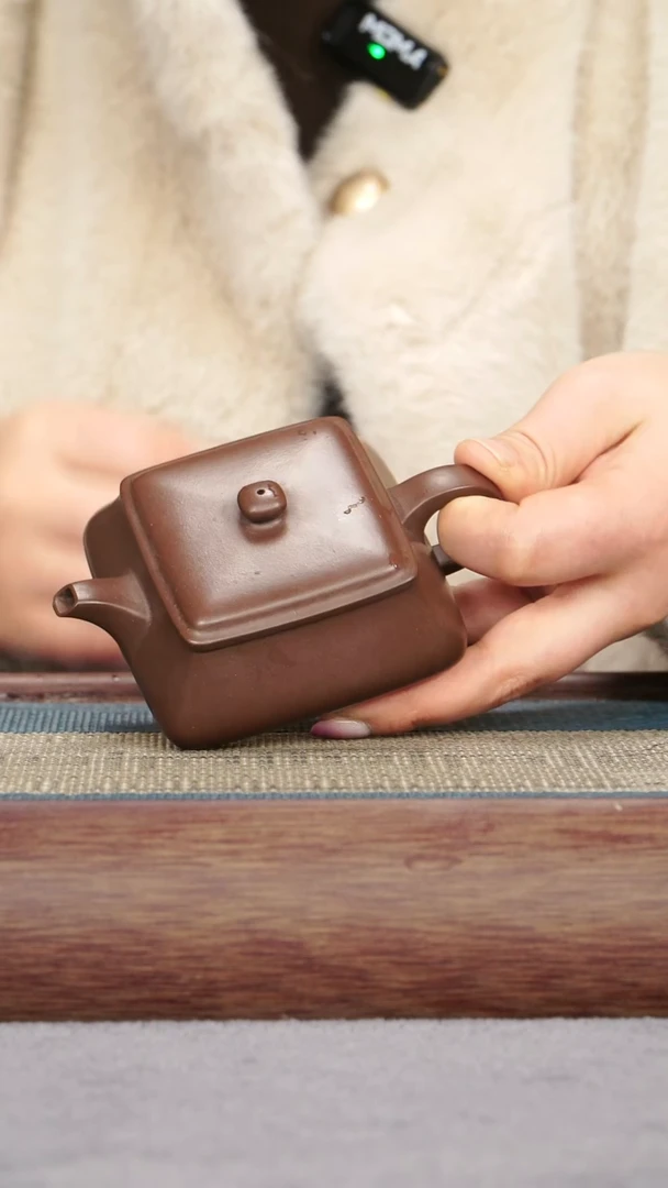 【闪购商品】紫砂茶壶紫泥 四方明炉（微瑕）