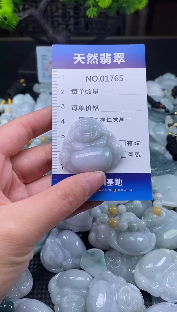 颈饰未镶嵌翡翠天然缅甸翡翠1765