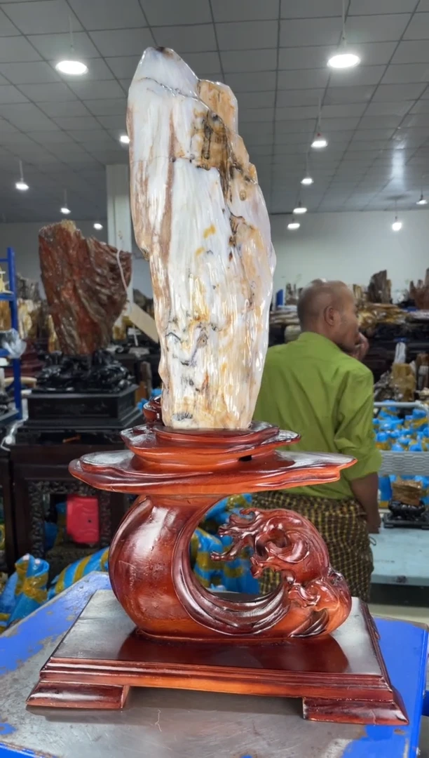 硅化玉摆件未镶嵌26