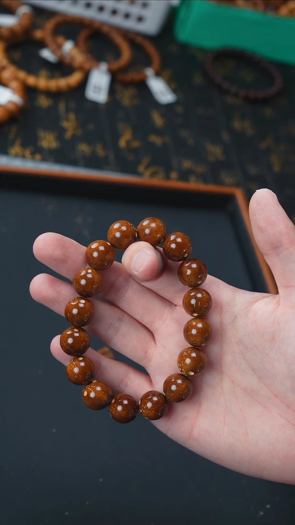 手串紫金鼠X*X油核光珠14      143