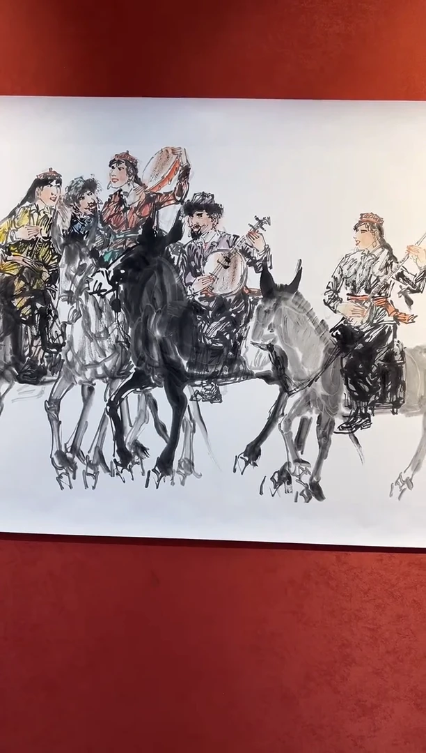 书法丁彩高国画展品