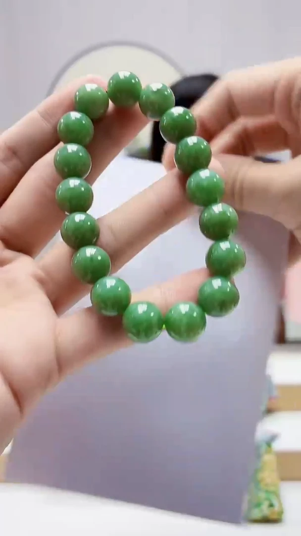 未镶嵌定制翡翠4852bb-毛货手串39