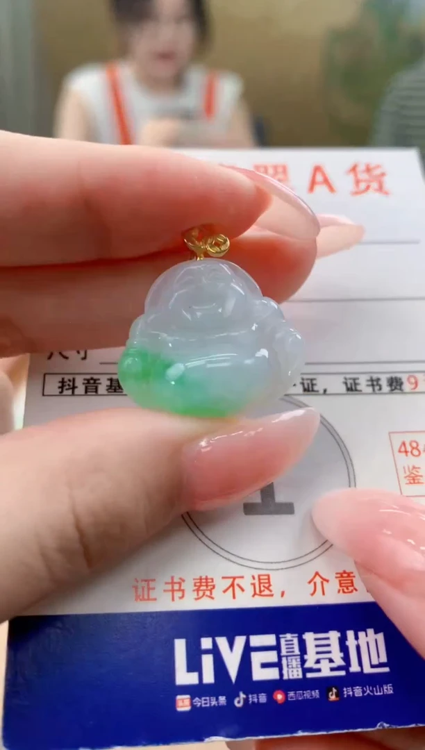 颈饰未镶嵌翡翠天然A货翡翠挂件