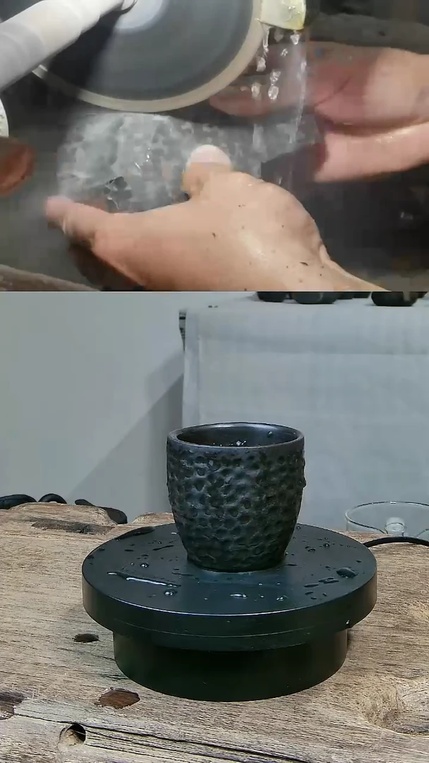 双11大促冰碛岩整石雕刻锤纹80CC