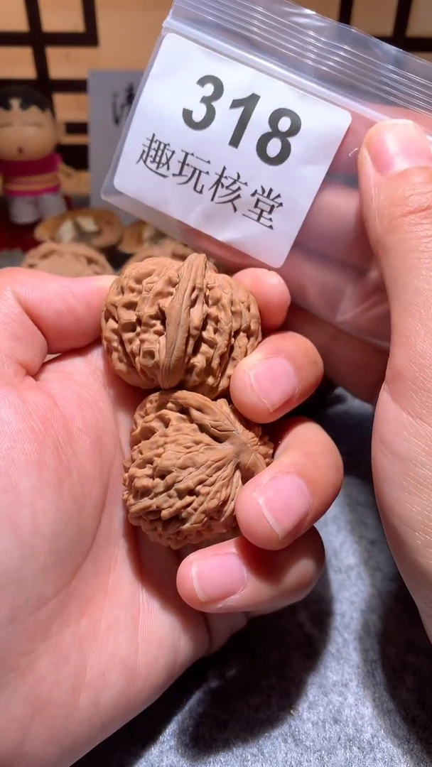 文玩核桃把件【趣玩核堂】318 号，41左右汉高楼