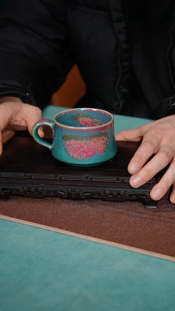 【闪购商品】155-1咖啡杯（炉钧釉）