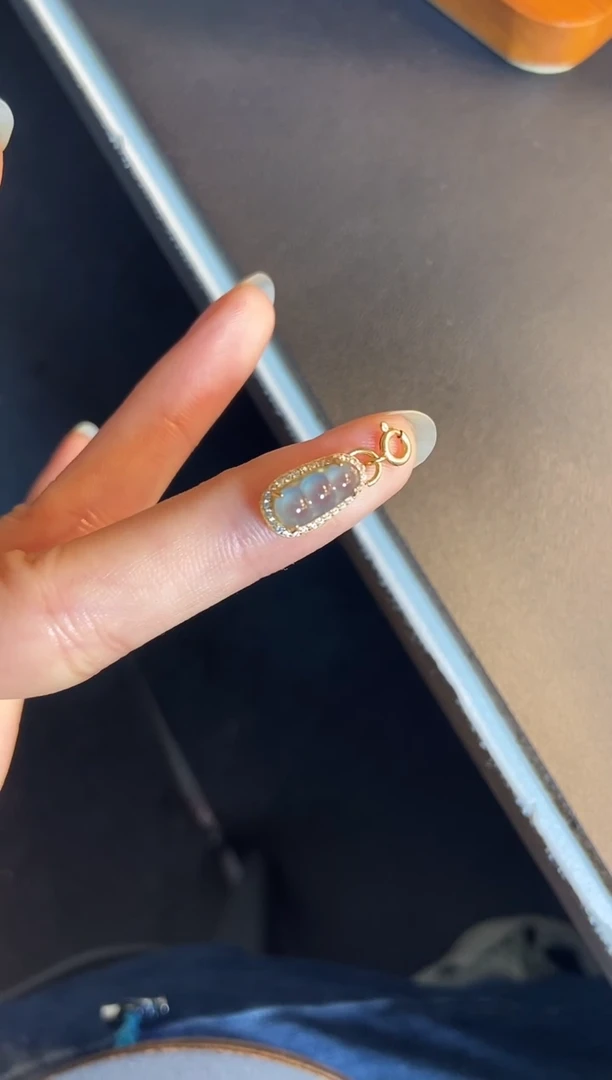 吊坠(不含链)银S925镶嵌翡翠1