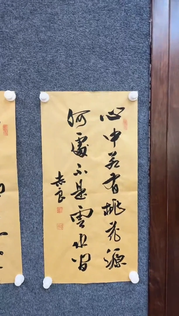 国画11.18-珍品-福利（无国检）-袁志良-三开书法-001