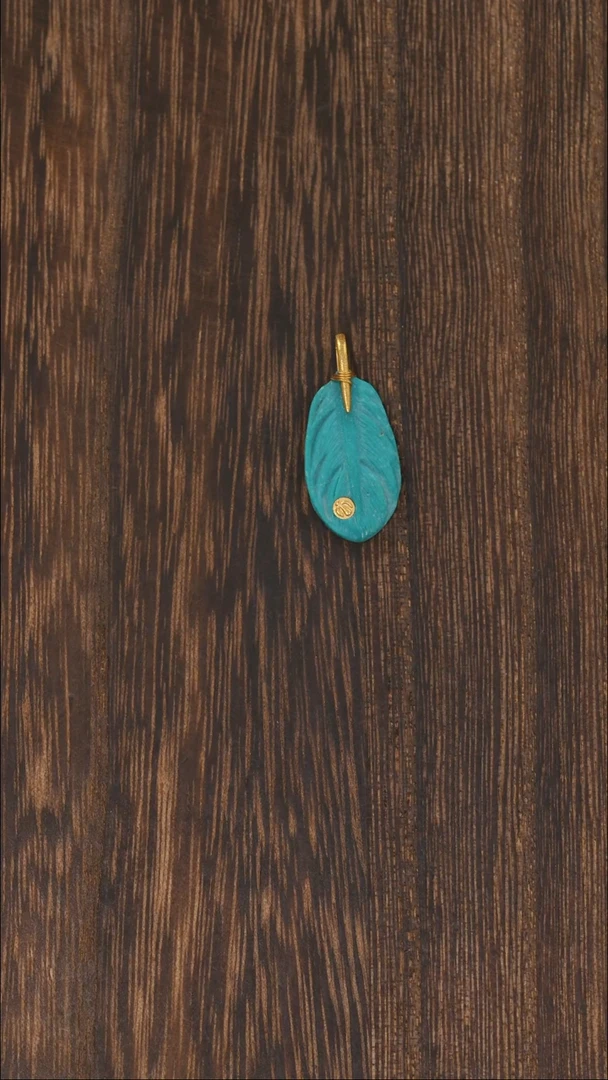 【闪购商品】绿松石挂饰18K金镶嵌1