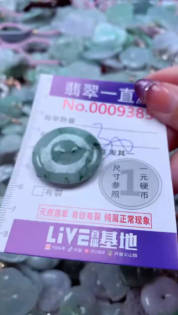 翡翠未镶嵌吊坠(不含链)9385