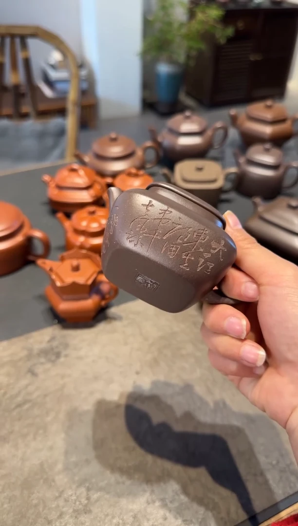 【闪购商品】紫砂茶壶天青合欢