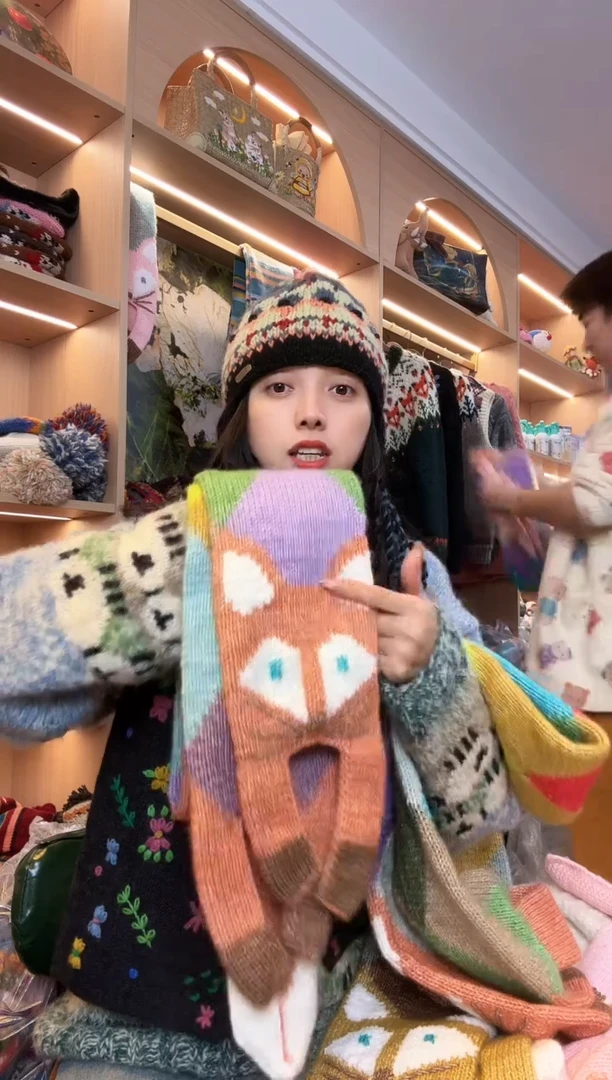 ?***?纯手工狐狸围巾