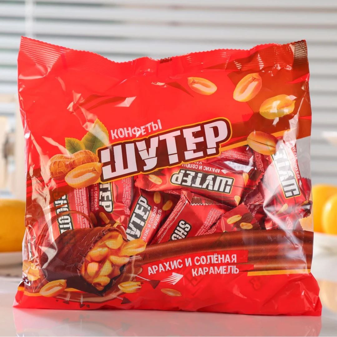 【2包】俄罗斯原装俄洛哆牌花生夹心糖500克