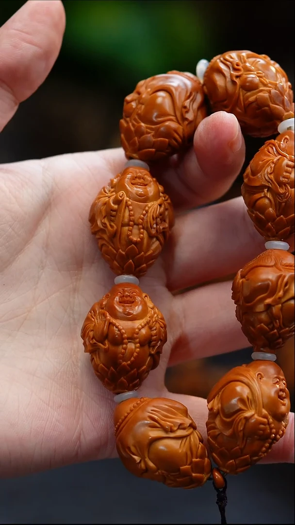 吊坠橄榄核@*辉八宝弥勒