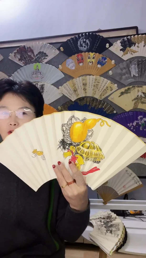 扇子九五寸十六方玉竹折扇