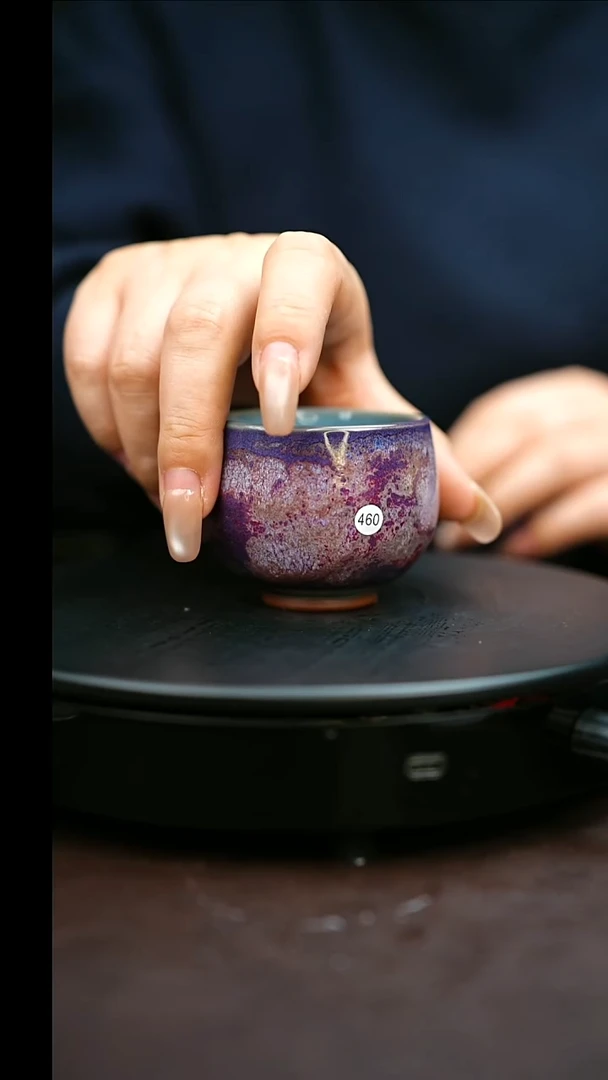 460#原矿钧瓷炉钧釉龙蛋杯