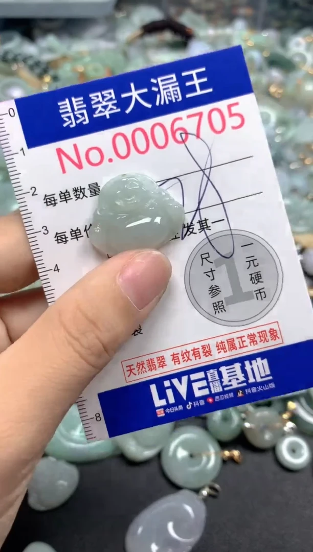 翡翠未镶嵌吊坠(不含链)6705