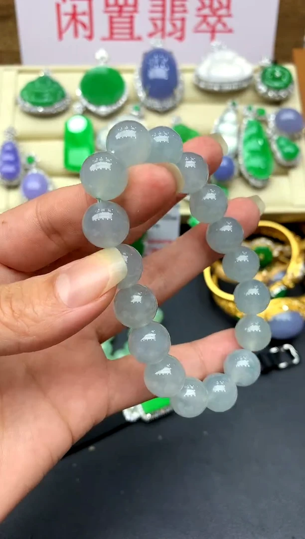 未镶嵌手串翡翠701-中国好珍宝