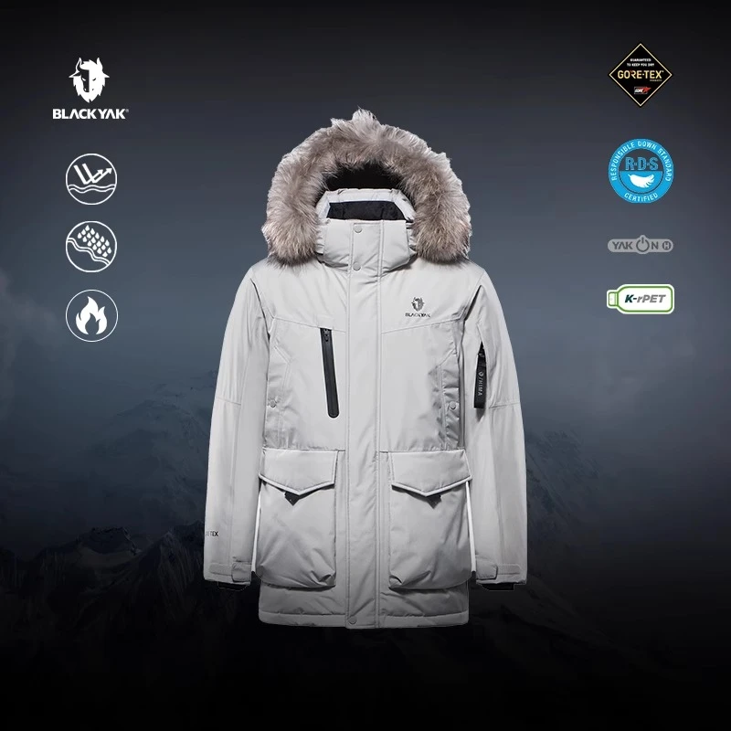 【年度爆款】布来亚克黑标GORE-TEX防水可充电加热冲锋衣鹅绒服男款