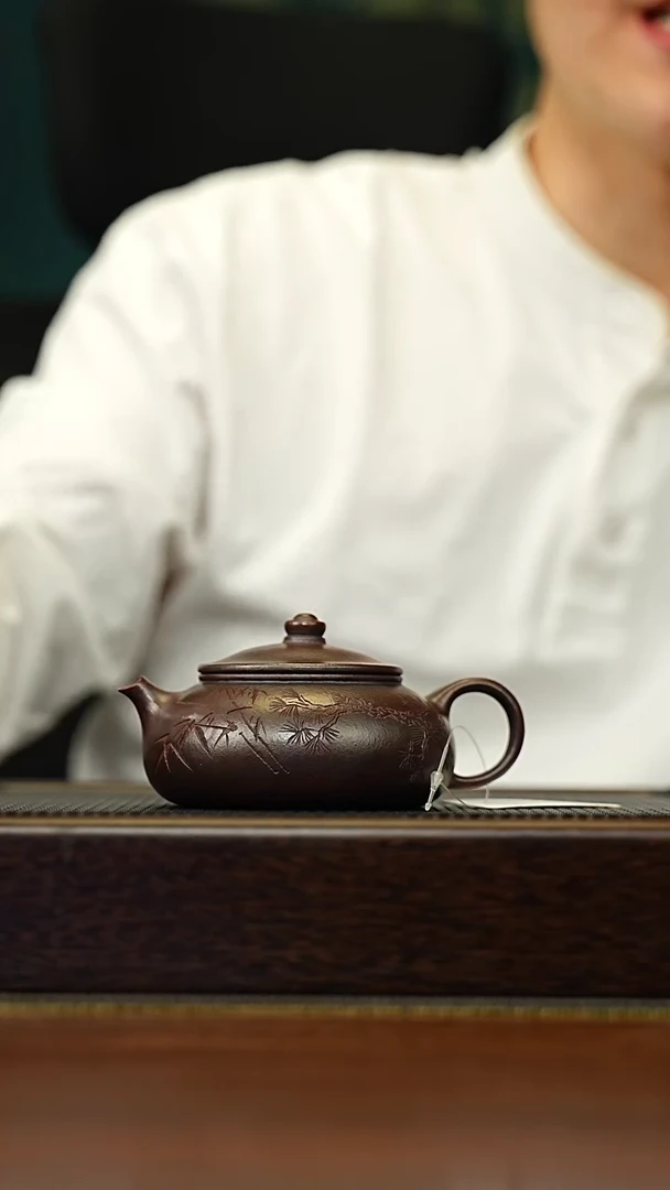 茶壶紫砂宜兴原矿 半手工 紫砂壶容量200CC