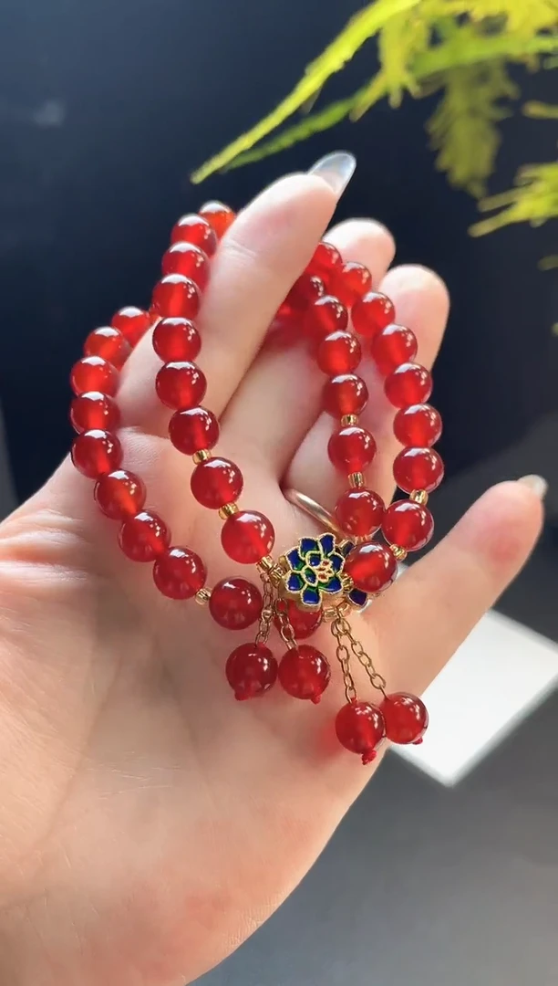 未镶嵌手串玛瑙/玉髓玛瑙手串多样性发一