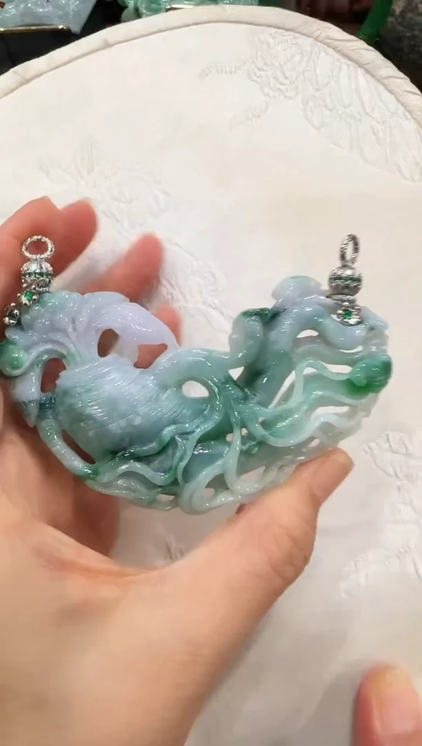 颈饰未镶嵌翡翠国风