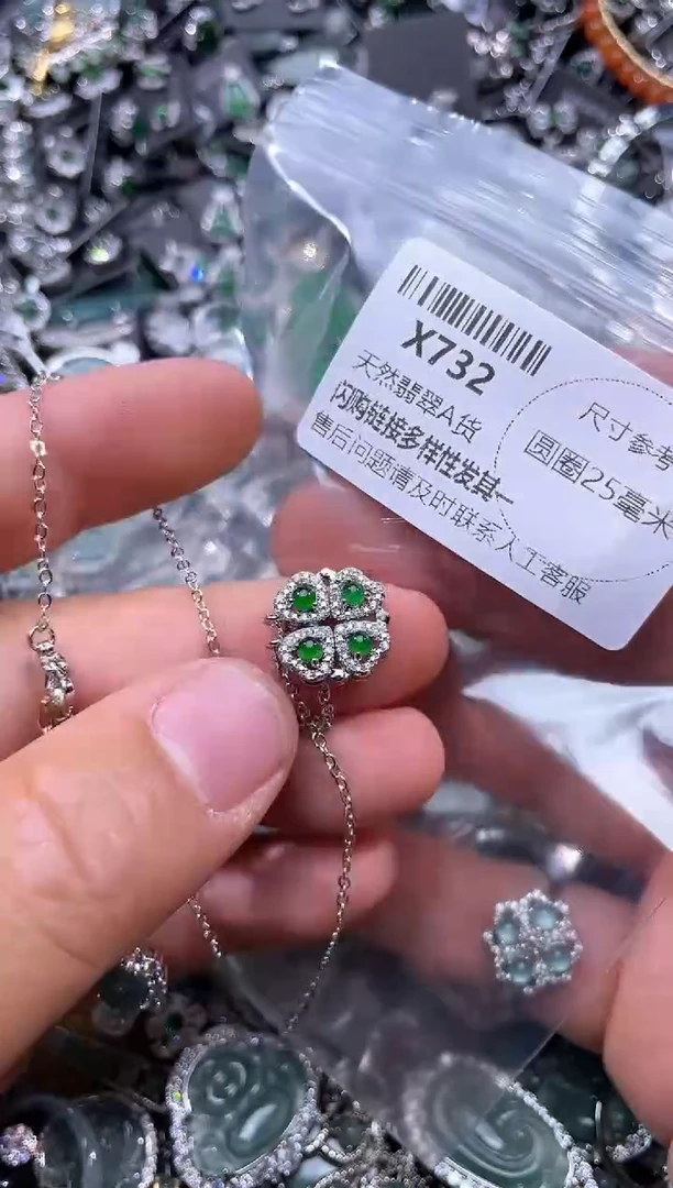 【闪购商品】翡翠颈饰未镶嵌X732项链