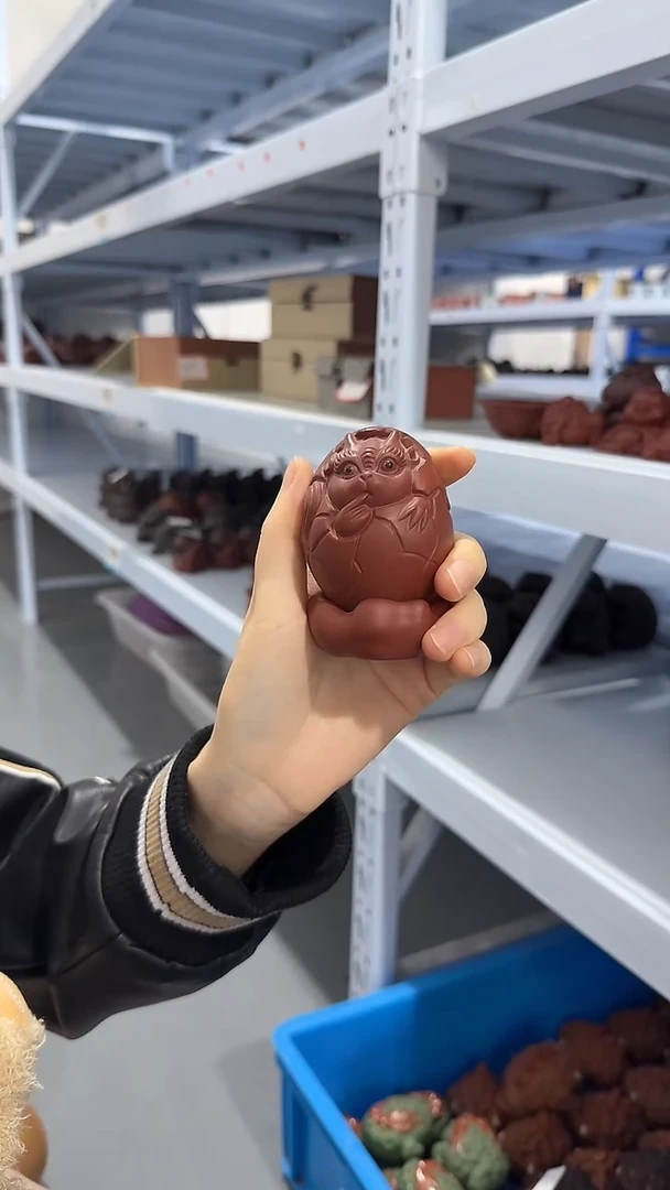 茶壶紫砂紫砂茶宠 大红袍龙蛋