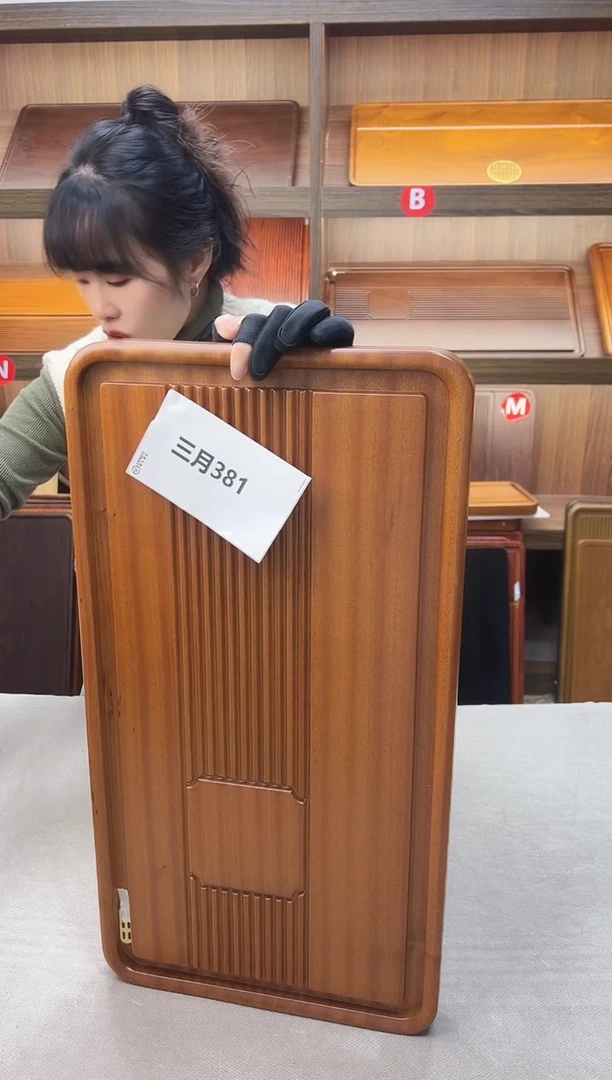 381#微瑕 【花梨木】尺寸60*32*4-纳福进口实木茶盘