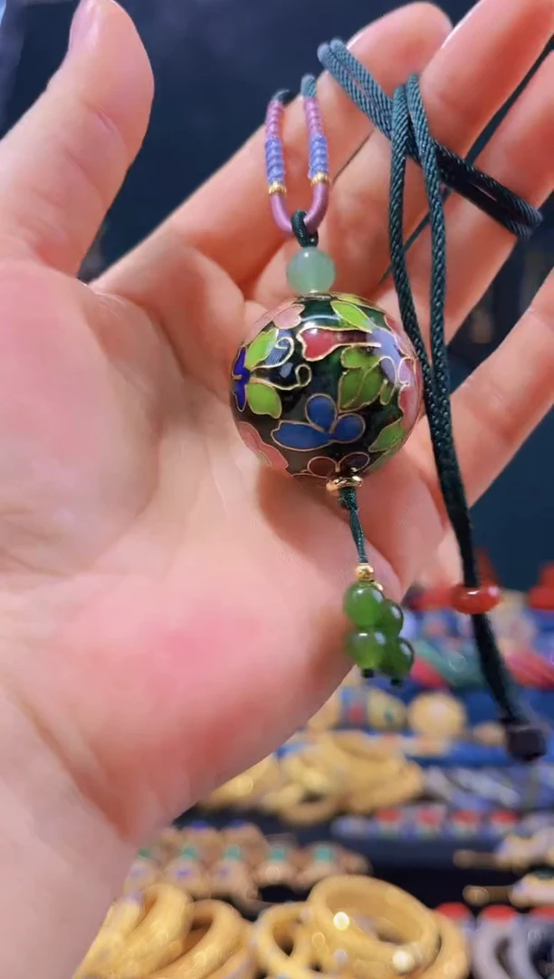 【闪购商品】非遗绝技 景泰蓝3.0吊坠 绿