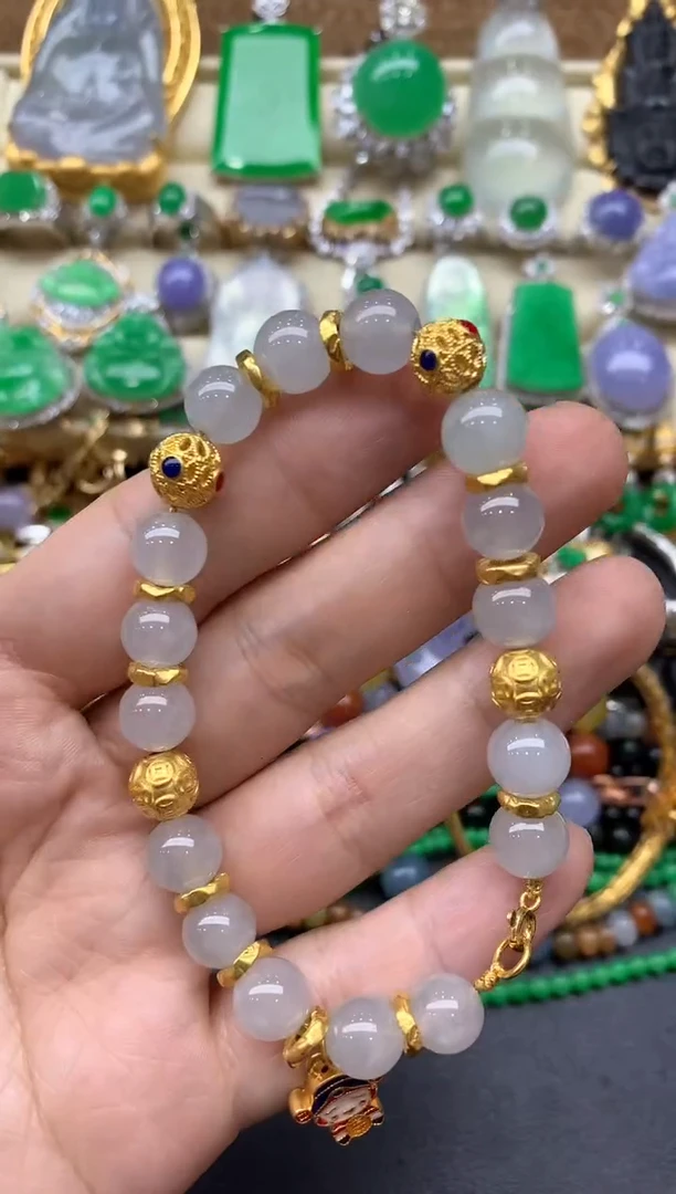 【闪购商品】翡翠手链未镶嵌537-中国好珍宝