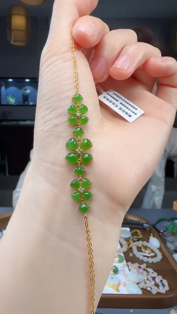和田玉银S925镶嵌吊坠(不含链)1