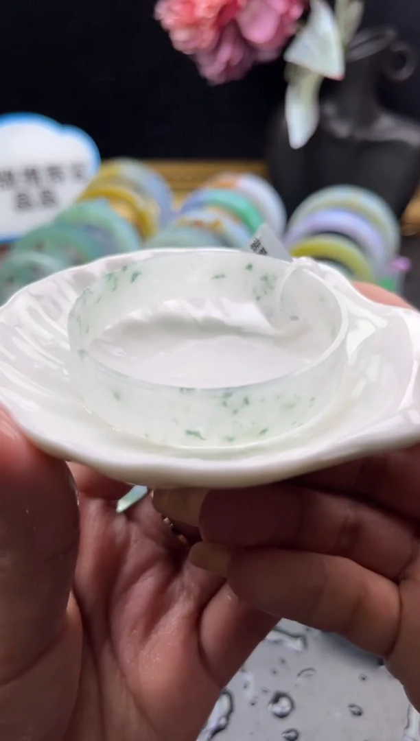 未镶嵌手镯定制翡翠小碎花54-55