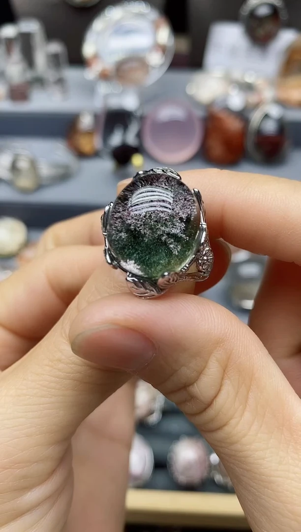 银S925镶嵌珠宝半成品水晶定制定制