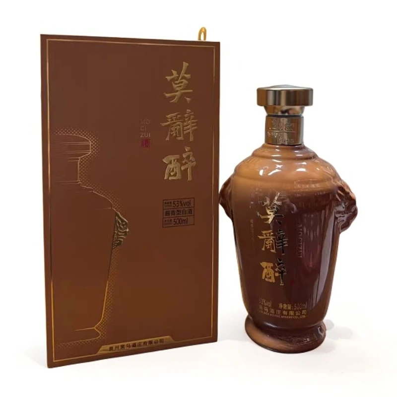 互赏【酒水节】莫辞醉黑马酒庄 酱香型白酒单瓶装 53度500ml