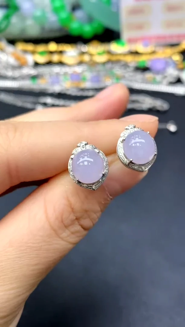 18K金镶嵌翡翠耳饰261-中国好珍宝