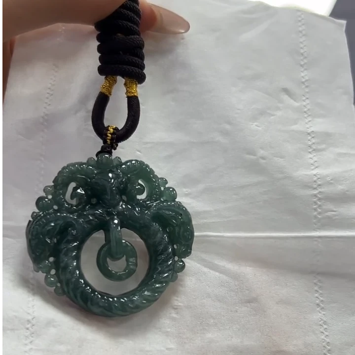 翡翠A货三阳开泰吊坠拍一个发一个 多样性发货-570334