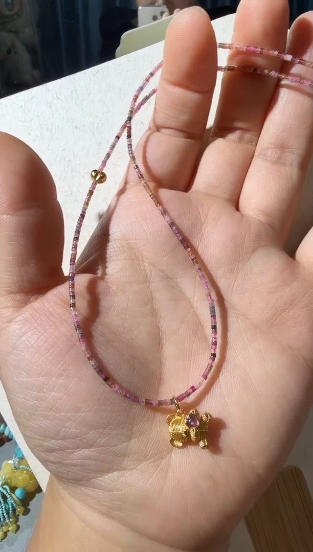 未镶嵌项链碧玺碧玺项链