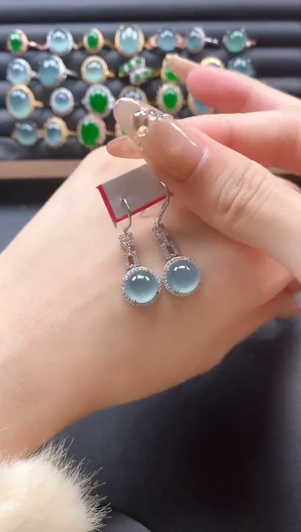 银S925镶嵌戒指翡翠51511