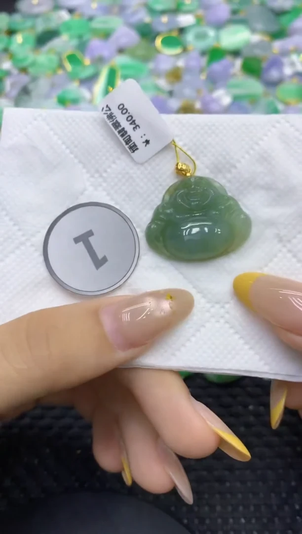 颈饰未镶嵌翡翠天然缅甸翡翠A货