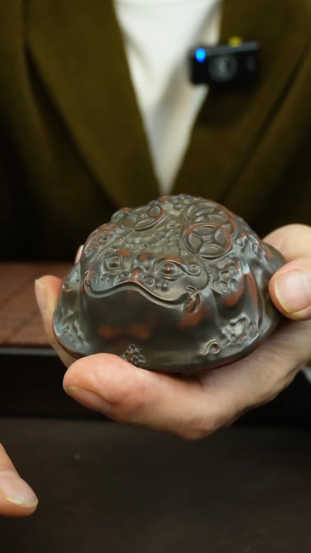 【闪购商品】坭兴陶纯手工金蟾杯50cc