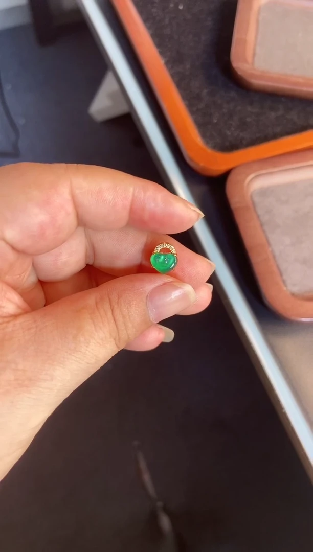 吊坠(不含链)银S925镶嵌翡翠1