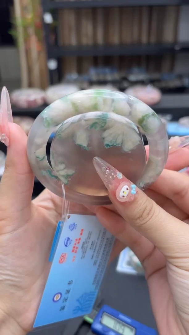 未镶嵌手镯石英质玉27(57圈赠送镯心)