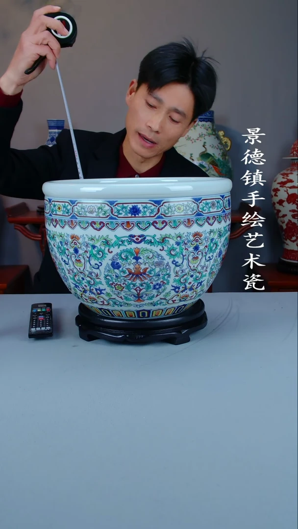 摆件陶瓷景德镇手工手绘陶瓷摆件55