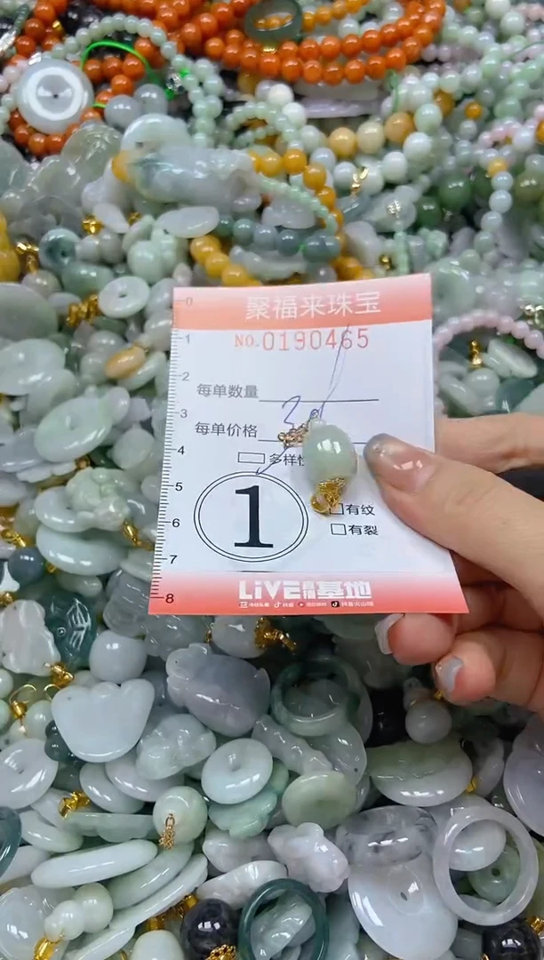 翡翠未镶嵌颈饰闪购0190465多样性发其一