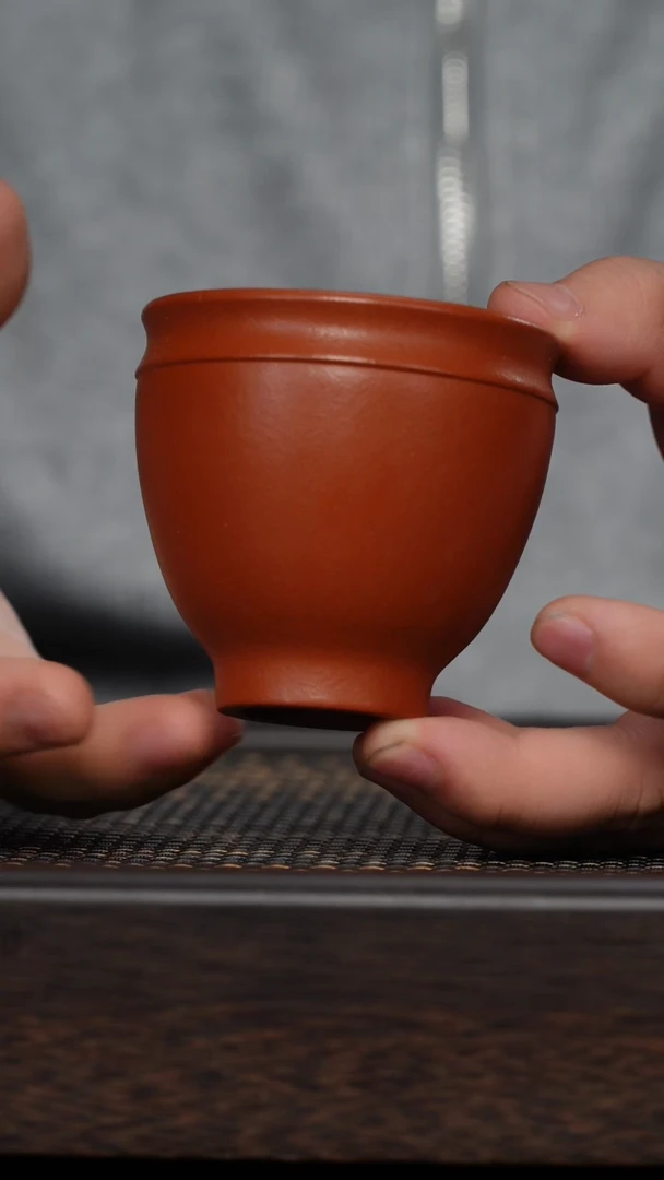 【闪购商品】紫砂茶杯非遗茶器-朱泥光素