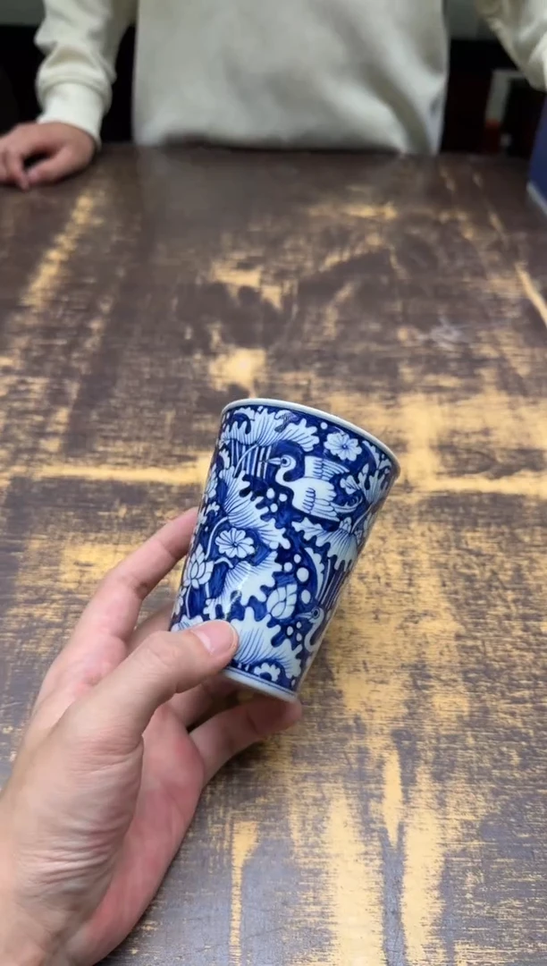 戏墨柴窑 一鹭连升 可乐杯