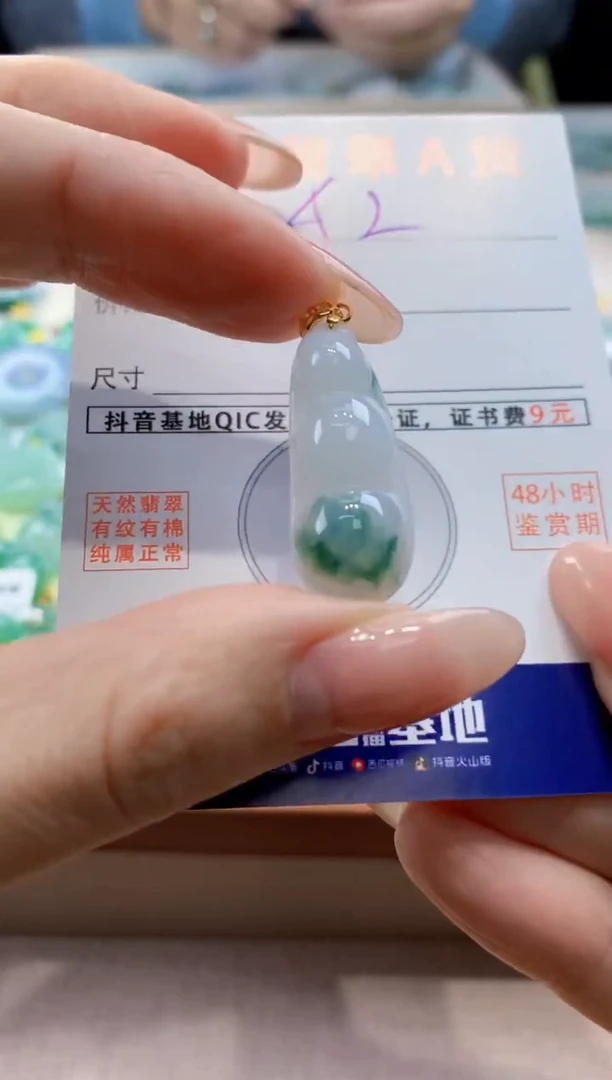 颈饰未镶嵌翡翠天然翡翠挂件